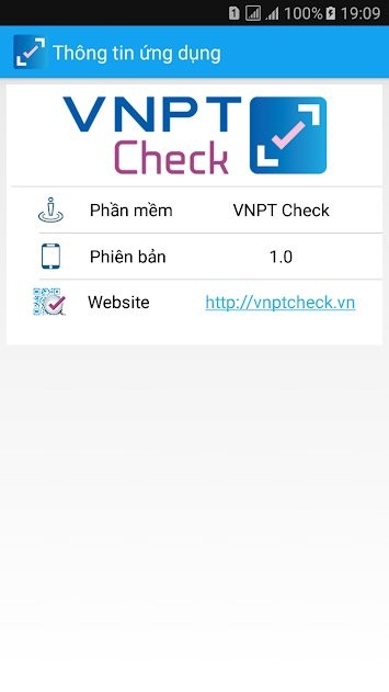 Thông tin ứng dụng VNPT Check