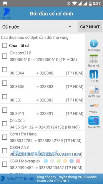 Đầu số cố định