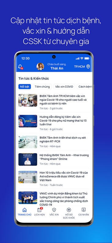 Cập nhật thông tin dịch bệnh