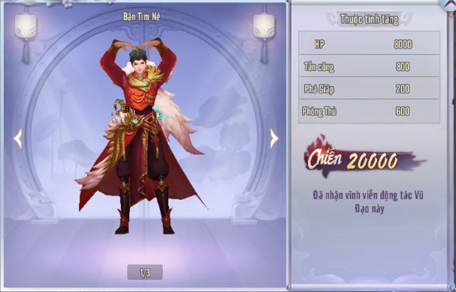 Động tác vũ đạo bắn tim