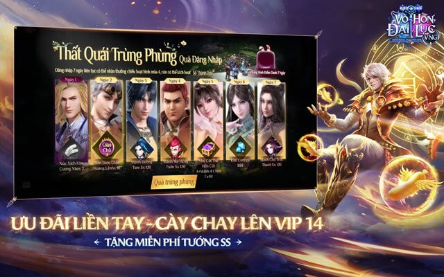 Cày chay lên VIP 14 – Tặng miễn phí tướng SS