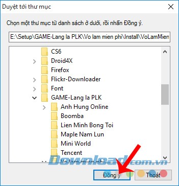 Chọn Đồng ý để tiếp tục cài đặt VLTKMP trên máy tính