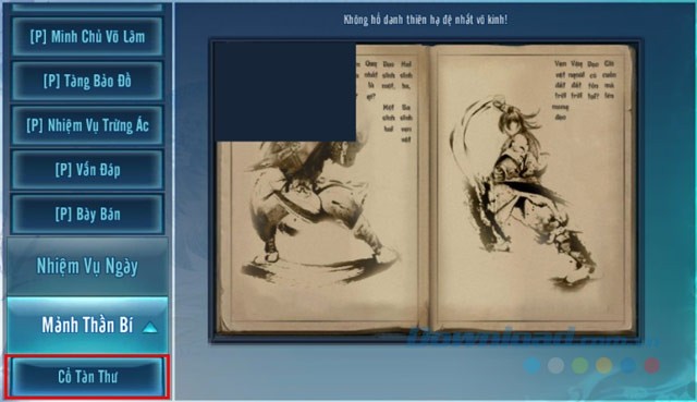 Hệ thống nhiệm vụ trong game vô cùng phong phú.