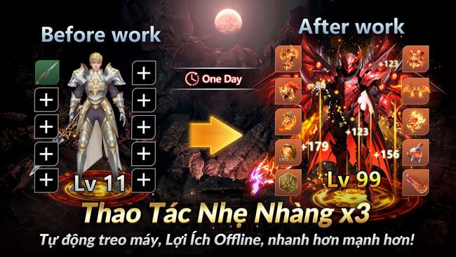 Tự động treo máy, lợi ích offline, nhanh hơn mạnh hơn