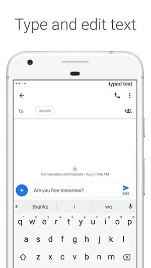 Nhập tin nhắn và chỉnh sửa văn bản bằng giọng nói
