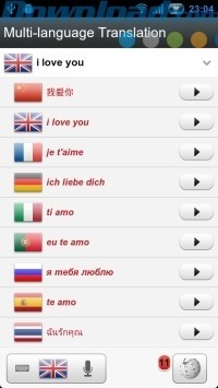 Dịch một ngôn ngữ sang nhiều thứ tiếng khác nhau