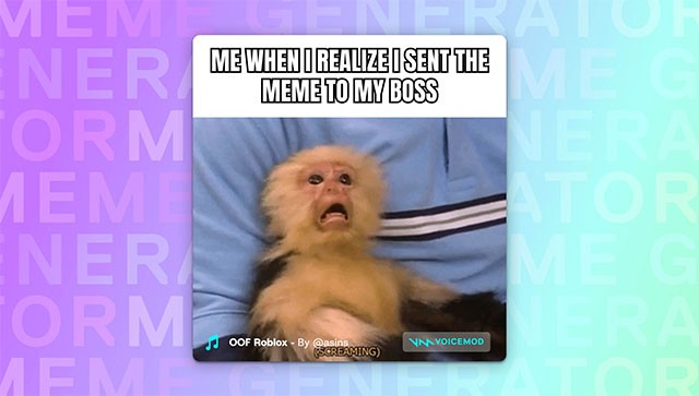 Voicemod Meme Generator là công cụ tạo ảnh GIF âm thanh độc đáo từ Sound Meme trong Voice Mod