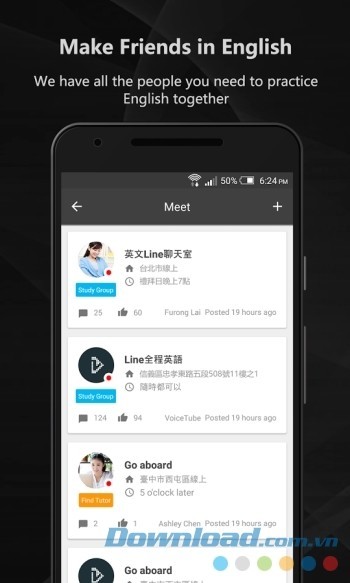 Gặp gỡ những người bạn mới trong cộng đồng của VoiceTube