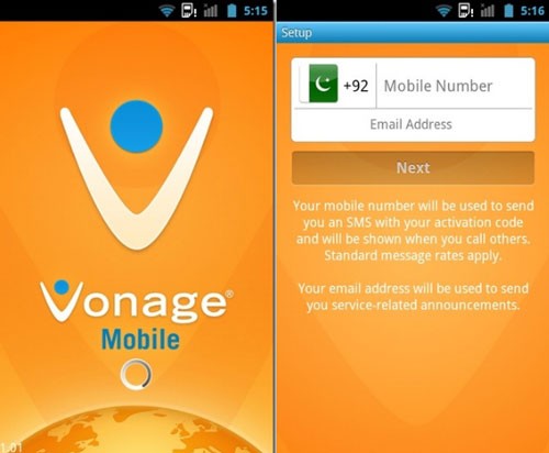 Vonage Mobile for Android