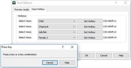 Sử dụng phím tắt để trải nghiệm Voxal thật tiện lợi