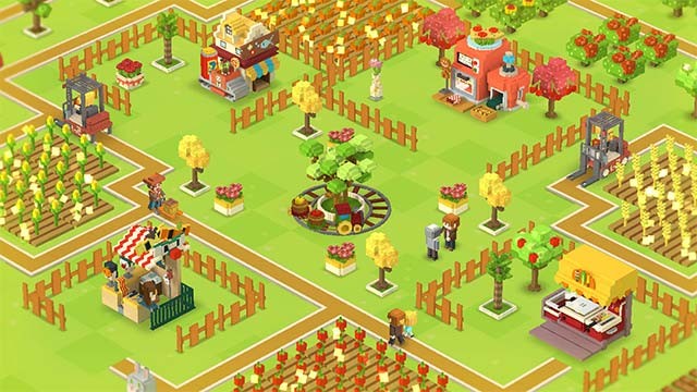 Quản lý trang trại, câu cá, khai thác mỏ... và nhiều hoạt động khác trong khi chơi Voxel Farm Island game