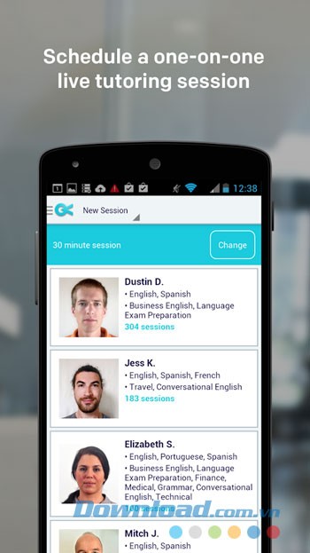 Tính năng của ứng dụng Voxy trên Android