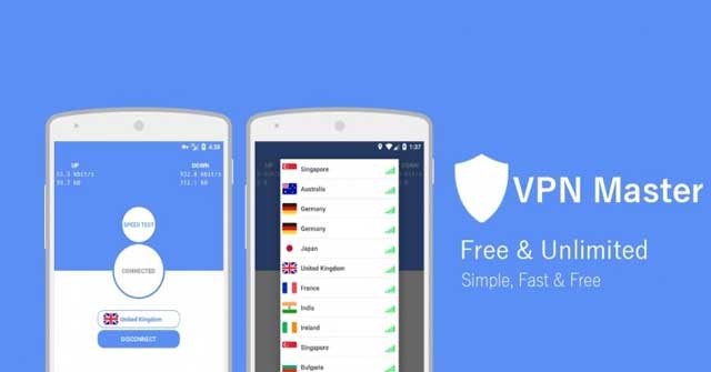 Truy cập mọi trang web và ứng dụng mà không lo bị chặn với app VPN Master cho Android