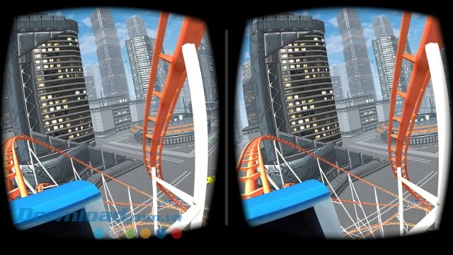 Trải nghiệm game tàu lượn siêu tốc với VR Roller Coaster