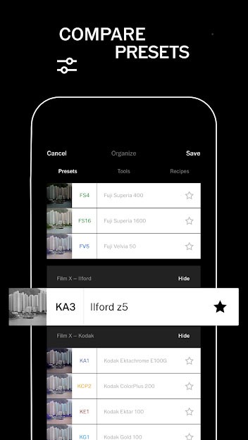 So sánh các preset trong VSCO
