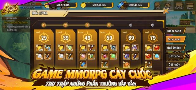 Game nhập vai cày cuốc, thu thập những phần thưởng hấp dẫn