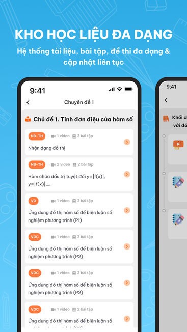 Kho học liệu đa dạng