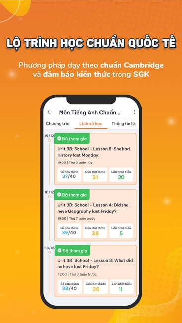 Lộ trình học chuẩn quốc tế