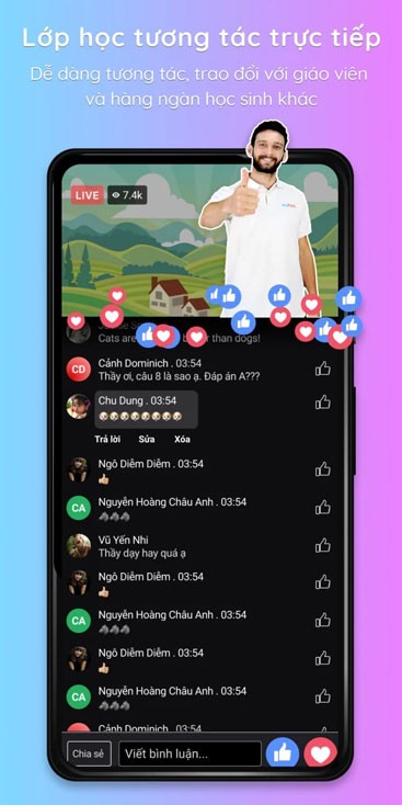 Lớp học Livestream tương tác
