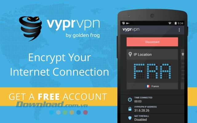 VyprVPN - dịch vụ truy cập web bị chặn miễn phí lên tới 500MB