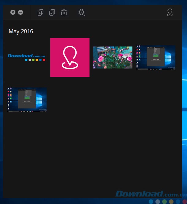 Giao diện Dropzone