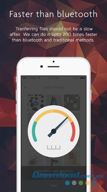 Chia sẻ nhanh hơn bluetooth 200 lần