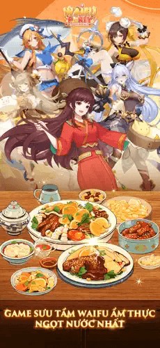 Game Waifu sưu tầm ẩm thực
