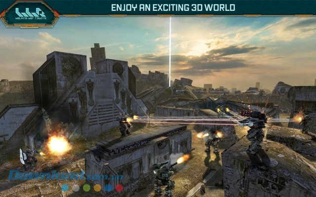 Đồ họa 3D của game Walking War Robots