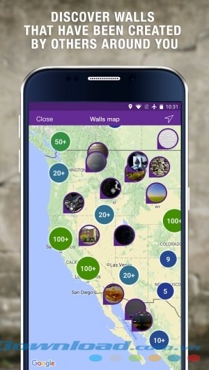 WallaMe cho Android có tính năng xã hội mạnh mẽ