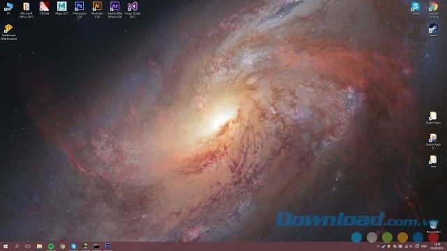 Ngắm nhìn phông nền vũ trụ của ứng dụng hình nền Wallpaper Engine cho máy tính