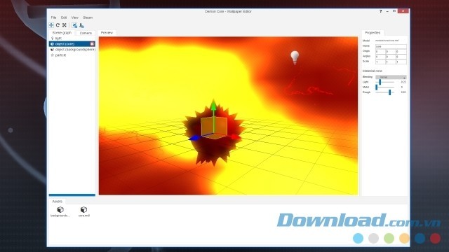 Sử dụng tính năng chỉnh sửa của ứng dụng hình nền Wallpaper Engine cho máy tính