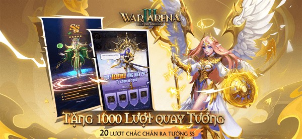 Tặng 1000 lượt quay tướng - 20 lượt chắc chắn nhận tướng SS