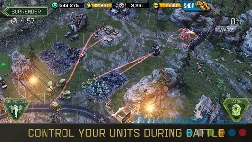 Đồ họa 3D tuyệt đẹp trong War Commander: Assault Rogue cho iOS