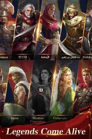 Nhiều anh hùng huyền thoại để mở khóa