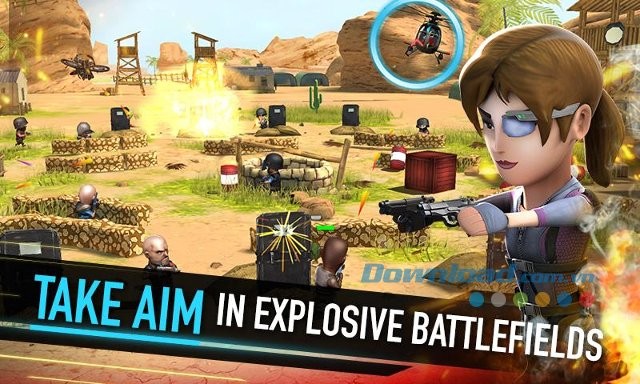 Nhắm bắn mục tiêu chính xác để hạ gục kẻ thù nhanh chóng