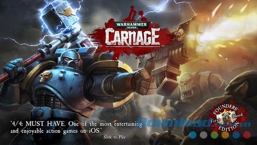 Game hành động Warhammer 40,000: Carnage cho iOS sở hữu cốt truyện đặc sắc