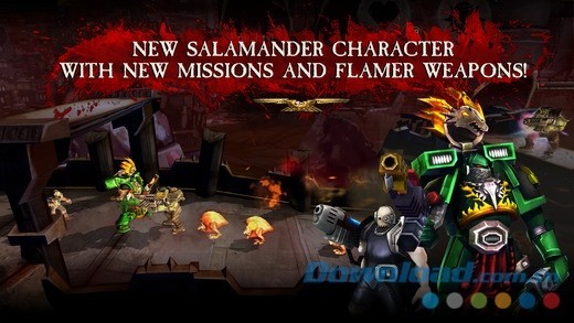 Vô số nhiệm vụ thử thách đẫm máu chỉ có ở Warhammer 40,000: Carnage cho iOS