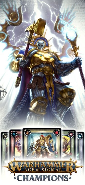 Game chiến thuật thẻ bài Warhammer AoS Champions cho iOS