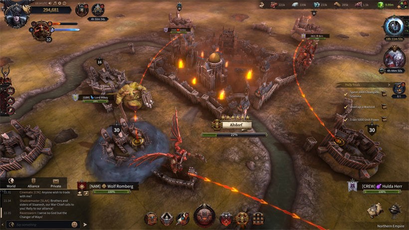 Một mặt trận trong Warhammer: Chaos And Conquest