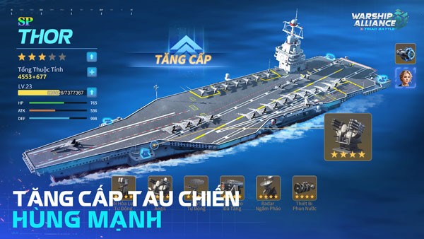 Tăng cấp tàu chiến, hùng mạng