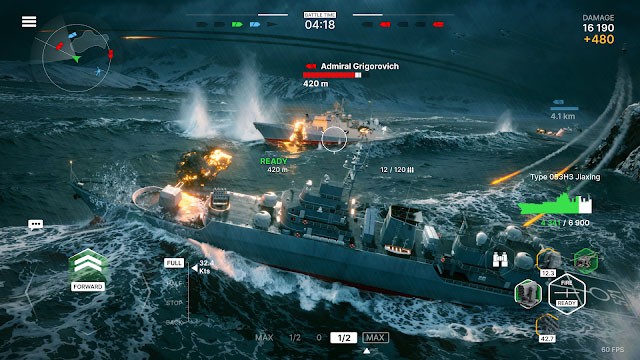 Warships Mobile 2 cho bạn chơi với các chiến hạm hiện đại bậc nhất