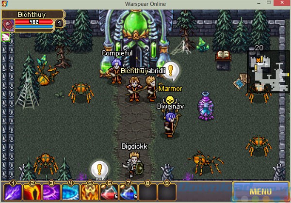 Giao diện game Warspear Online