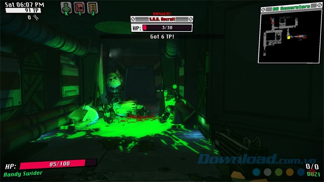 Sử dụng nhiều vũ khí khác nhau trong game nhập vai bắn súng WASTED cho máy tính