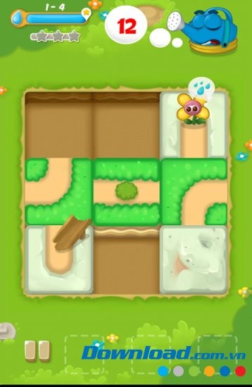 Water Me với giao diện tìm đường nước cho hoa