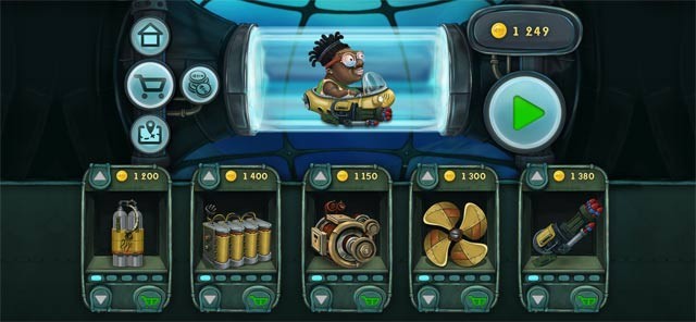 Sử dụng xu để nâng cấp tàu