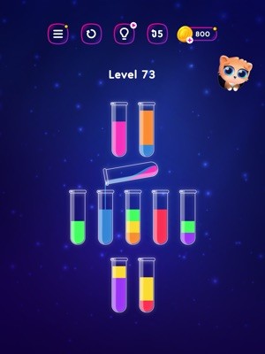 Water Sort Puzzle Get Color là trò chơi logic phân loại nước màu