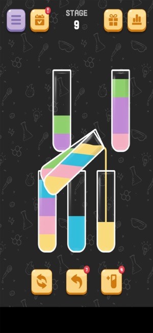 Water Sort Quest là game phân loại nước màu trong ống nghiệm