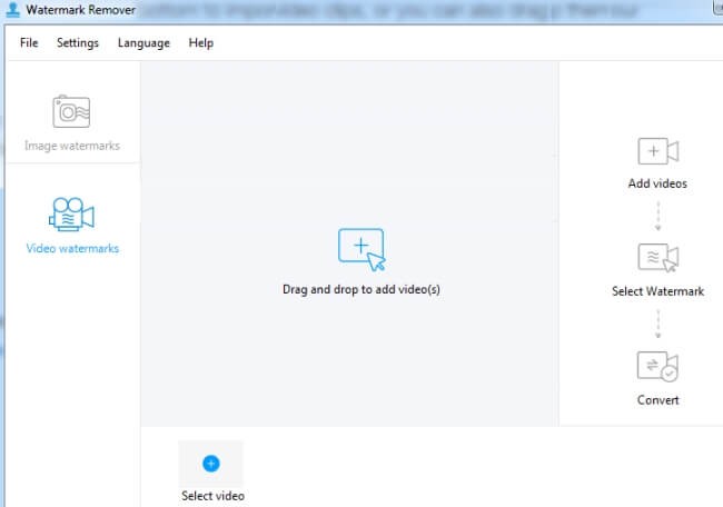 Chọn file video muốn chỉnh sửa trong Watermark Remover