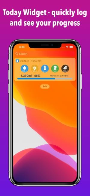 Xem quá trình nạp nơcs vào cơ thể nhanh chóng với Today Widget