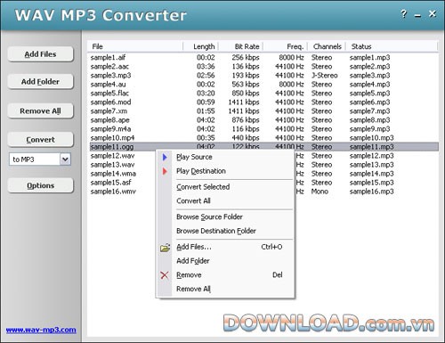 WAV MP3 Converter